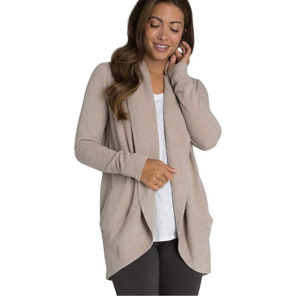 NWOT Barefoot Dreams Sweater Taupe Small